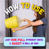Airzooka Air Blaster, Air Toy for Adults & Children Ages 6+, Blows 'Em Away, Black