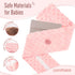Colic and Gas Relief for Newborns - Flaxseed Heated Tummy Wrap, Baby Swaddling Belt for Upset Stomach Relief (Pink)