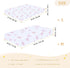 miaozhen 1 Pack 52x28 Cotton Baby Crib Sheets Ultra Soft Daisy Flower Pastel Purple Playard Mattress Sheets for Nursery