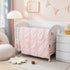 3-Piece Set Pinch PINNKKU Crib Bedding for Boy Girls, Includes Skirt, Blanket and Sheet, Baby Bedding, Pintuck Pleat