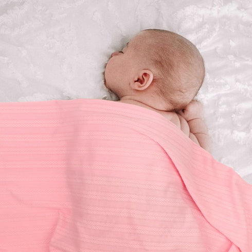 DRESHOW BQUBO Newborn Receiving Blanket Toddler Warm for Girls with Matching Bow Hat and Headband Gift