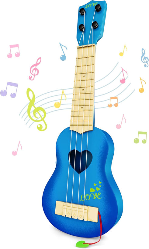 Kids Toy Classical Ukulele Guitar - Musical Instrument in Blue