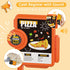 Set Playset deAO Pretend Play Store Pizza Play for Kids, Realistic Pizza Pie Pretend Play Food,Slice and Serve Plastic