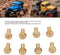 Brass RC Nut, 8Pcs Rust Resistant for SCX24 (8mm)