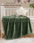 30x40 Inches HOMRITAR Baby Fleece Blanket - Soft Fluffy Plush Swaddle for Infant & Toddler, Reversible Striped Crib