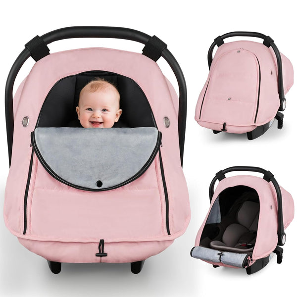 Metplus Winter Car Seat Cover Baby,Waterproof Carseat Covers Baby Boy Girl,Breathable Infant
