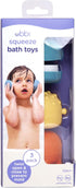 Ubbi Muted Color Bath Squeeze Toys, Baby Bath Accessory Water Toys for Toddler Bath Time Play