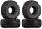 INJORA 1.0 Tires Soft Rubber Crawler Wheel Tires for 1/18 TRX4M, SCX24, Gladiator, Bronco, C10, 4PCS