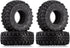 INJORA 1.0 Tires Soft Rubber Crawler Wheel Tires for 1/18 TRX4M, SCX24, Gladiator, Bronco, C10, 4PCS