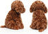 Adorable Labradoodle Plush Toy, Fluffy Red Poodle Stuffed Animal Dog Puppy, 12.6" - Perfect for Kids and Babies