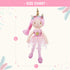16" 2+ June Garden Unicorn Doll Anya - Pink Hair Plush Rag Doll for Toddler Girls - Soft Companion Gift for Years