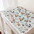 Woodland Animals Boho Leaves Changing Pad Cover, Soft Stretch Fitted Diaper Changing Mat Sheets for Boys Girls, 32" x