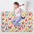 siphylline 52" 34" Cartoon Cute Colorful Dwarves Extra Large Resuable Diaper Mats Highly Absorbent Baby Diaper Changing