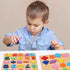 Wooden Puzzles for Toddlers 1-5 Years Old, Alphabet, Number, and Shape Educational Learning Toys Set