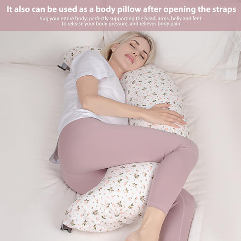 47 inch, Chilling Home C Shaped Pregnancy Pillow, Full Body Pillows for Adults Pregnancy Pillows for Sleeping