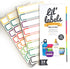 Waterproof Write-On Bottle Labels, Self-Laminating for Baby Bottles, Dishwasher-Safe, Variety Set of 3 for Daycare