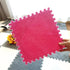 12pcs Decoration(11.8x11.8x0.55in,Rose Plush Puzzle Foam Floor Mat, Soft Thicken Fluffy Interlocking Square Foam Tiles