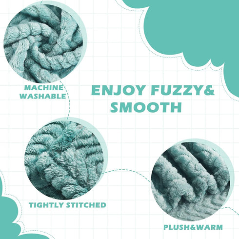 4 32 24 Inch(Classic Frienda Pcs Baby Fuzzy Blanket Fluffy Baby Blanket for Boys Girls Soft Warm Infant Newborn Toddler