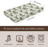 KuphiL10C Mattress-28x52 Cute Ducks Pattern Baby Sheets for Crib, Unisex Mallard Ducks Leaves Nursery Fitted Bed Sheet