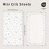 3 Pack, Pack Cozy Pack 38"x26" Gllquen Baby Muslin Mini Crib Sheets Breathable and Play Sheets Fitted Soft Cotton N