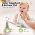 6-Pack 10x10 Baby Washcloths Soft Absorbent Viscose from Bamboo Washcloths for Face, Body, Baby Towels for Newborn