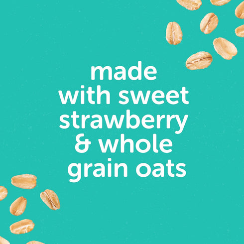 6 (30 Beech-Nut Toddler Snacks Oaty Bars Granola Bars for Babies & Toddlers, Fruit & Whole Grain Strawberry Snack Bar