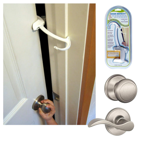 Door Monkey Child Proof Door Lock & Pinch Guard - For Door Knobs &