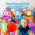 Set Pack 3, IMPRESA Squishy Stress Ball - Sensory Toys for Kids - Fidget Toys for Adults - Tear-Resistant Squeeze Balls