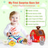 6-12 1-3 Baby Toys Months: Plush Surprise Barn with Stuffed Farm Animals, Rattle, Crinkle Paper, Mirror, Busy