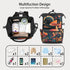 Hsnar Backpack Moon Mushroom Waterproof Diaper Bag Large Capacity Baby Bag with Stroller Straps, Multi-Pocket Diaper