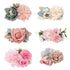 Flower Hair Clips for Little Girls, 6Pcs Floral Accessories for Baby Toddlers Teen Girl Gifts
