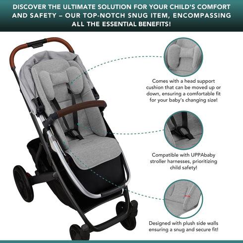 TRENDHUB V2, V3, V2, V2, 2 1 Infant Liner Seat Compatible with Uppababy Vista, Vista Vista Cruz Cruz, RumbleSeat