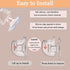 Sunxtzyl 240ml, Wearable Breast Pump Cup, Hands Free Breast Milk Collector Cup, Double Sided Silicone PP Milk