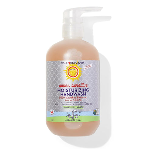 California Baby Super Sensitive Moisturizing Hand Soap | Unscented | 100% Plant-Based
