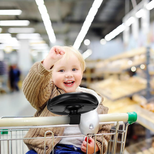 Accmor Stroller Steering Wheel Toy, Simulated Steering Wheel for Stroller Shopping Carts Cart Universal Detachable