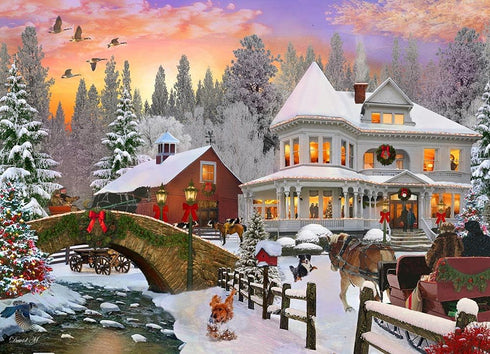 Vermont Christmas Company 1000 Piece Jigsaw Puzzle - Country Christmas