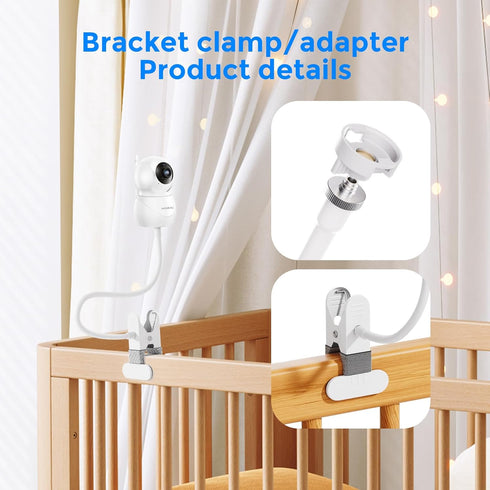 Ybludiy HB65/HB6550/HB6558/HB66/HB248,ANMEATE SM935E/SM650 Flexible Baby Monitor Mount Compatible with HelloBaby Baby