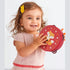 Tambourines Musical Instrument, 6 inch Wooden Hand Held Drum, Birch Metal Jingles, Educational Gift