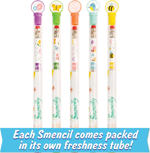 Spring Smencils, HB #2 Scented Pencils, 5 Count, Gifts for Kids, School Supplies