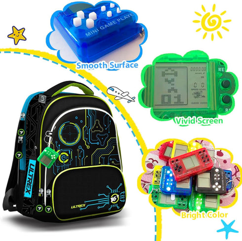12 PCS Video Game Party Favors for Kids, Arcade Video Game Keychain, Idea Gift for Birthday Supplies