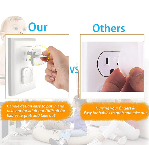Outlet Covers Baby Proofing Plug, 60 Pack Socket Safety Plug Covers for Child Proof Protectors, White Baby Essentials