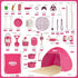 Set Set 3+ Kids Camping an Outdoor Campfire Toy Featuring a Tent, Oil lamp, Stove, and More,Gift Idea for Girls Age