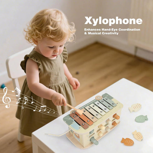 1 Hammering 7 1 1-3-2-4 Vanplay Montessori Toys for Year Old - Wooden Pounding Toys for One Year Old Girls Boy Gifts