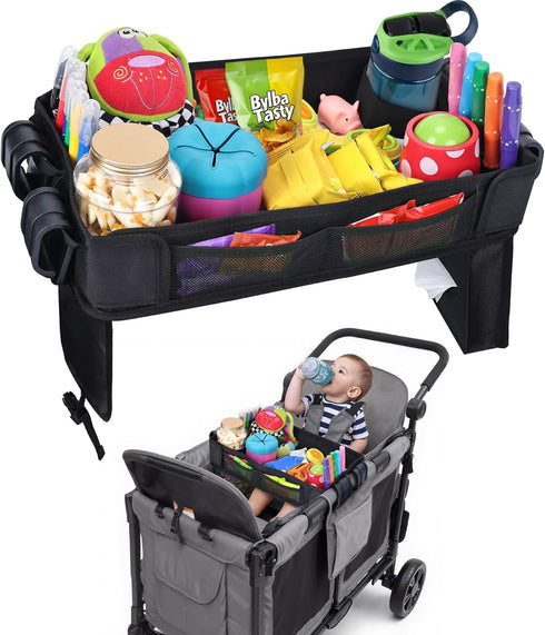 Babenest Stroller Snack Tray for Wonderfold Wagon W2, Foldable Thickened Snack Tray