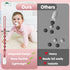 Loviomad 100% Pacifier Clips Baby Girls: One-Piece Baby Pacifier Clip, Food Grade Silicone, Pacifier Holder Clip