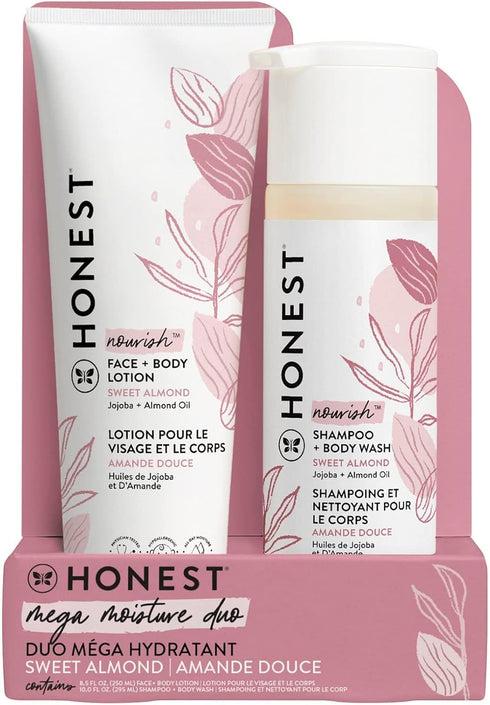 The Honest Company 2-in-1 Cleansing Shampoo and Body Wash Face Lotion Bundle
