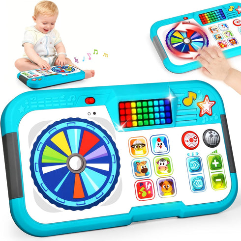 6-12 1 Baby DJ Toys for Months, DJ Table for Baby Year Old Boys Girls, Interactive Early Development Toy, Christmas