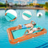 Inflatable Tanning Pool for Adults, Tanning Pool with Pillow Lounger Float and Cup Holders, Orange X-Large for Backyard