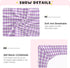Vdsrup 52 28 9In Crib Sheets for Boys Girl Cute Light Purple Gingham Breathable Mini Crib Mattress Sheets Fitted