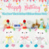 12" Singing Happy Birthday Teddy Bear Stuffed Animals,Singing The HAPPY BIRTHDAY Song Plush Toy Musical Interactive